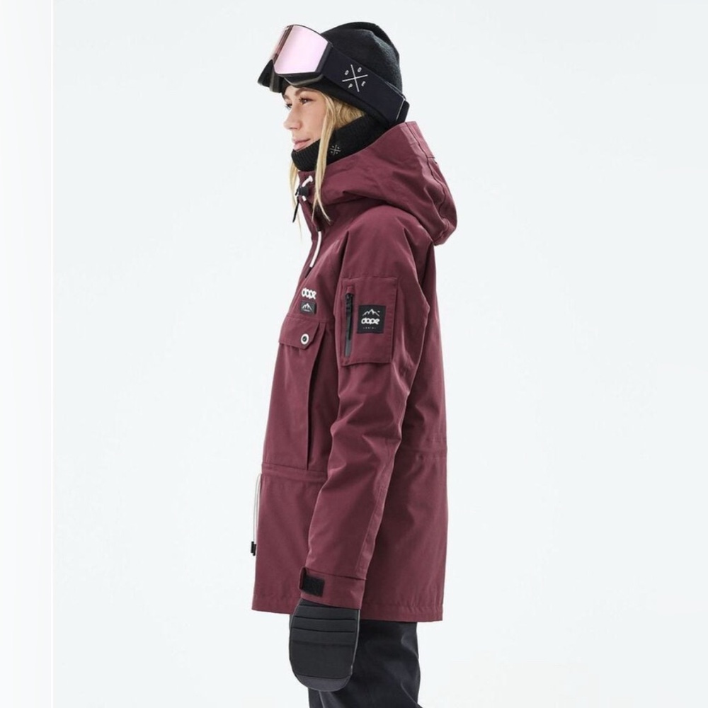 DOPE snow Burgundy Annok W Shell Jacket - Picture 7 of 8